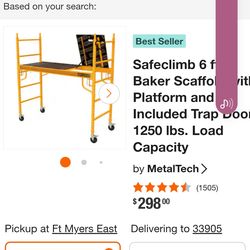 Scaffold like new eleven hundred pound capacity