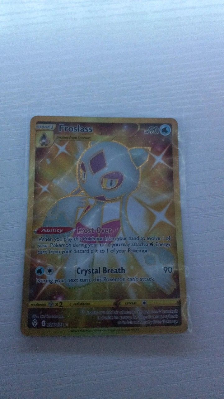 Pokemon Froslass Gold Card