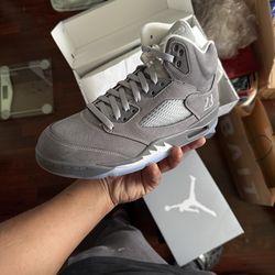 Air Jordan 5 Wolf Grey Sz 10.5