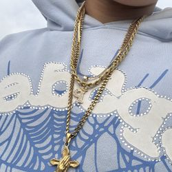 14K Gold Dipped Chains, Rings, Earrings 