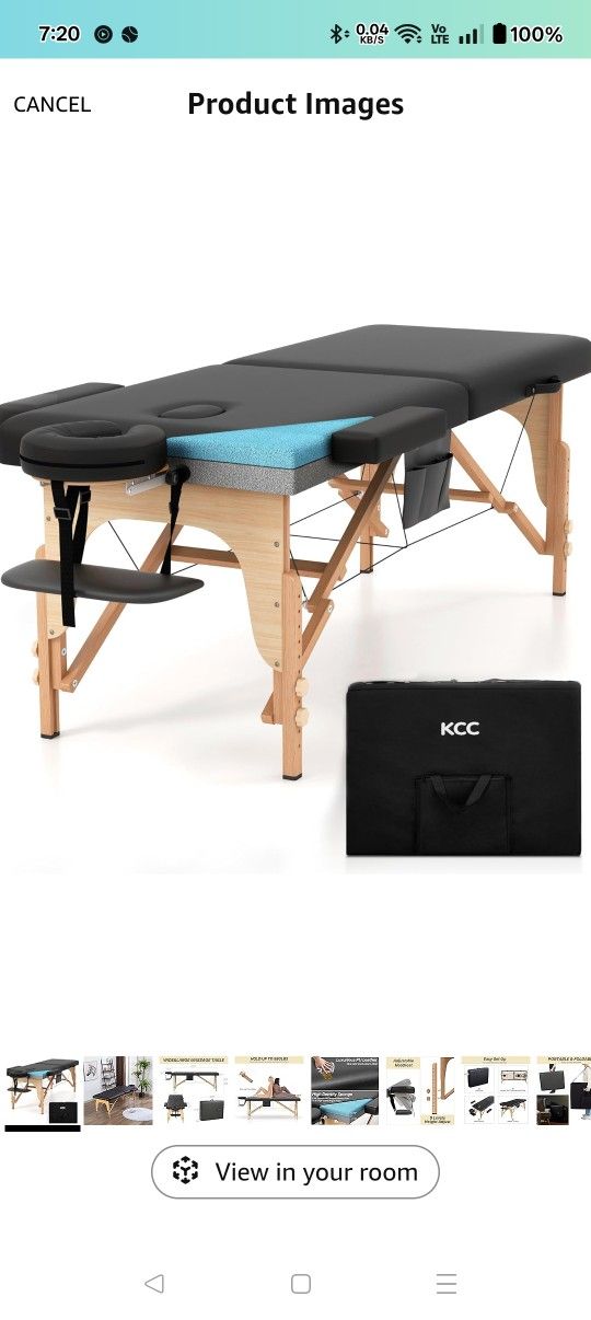KCC Memory Foam Massage Table