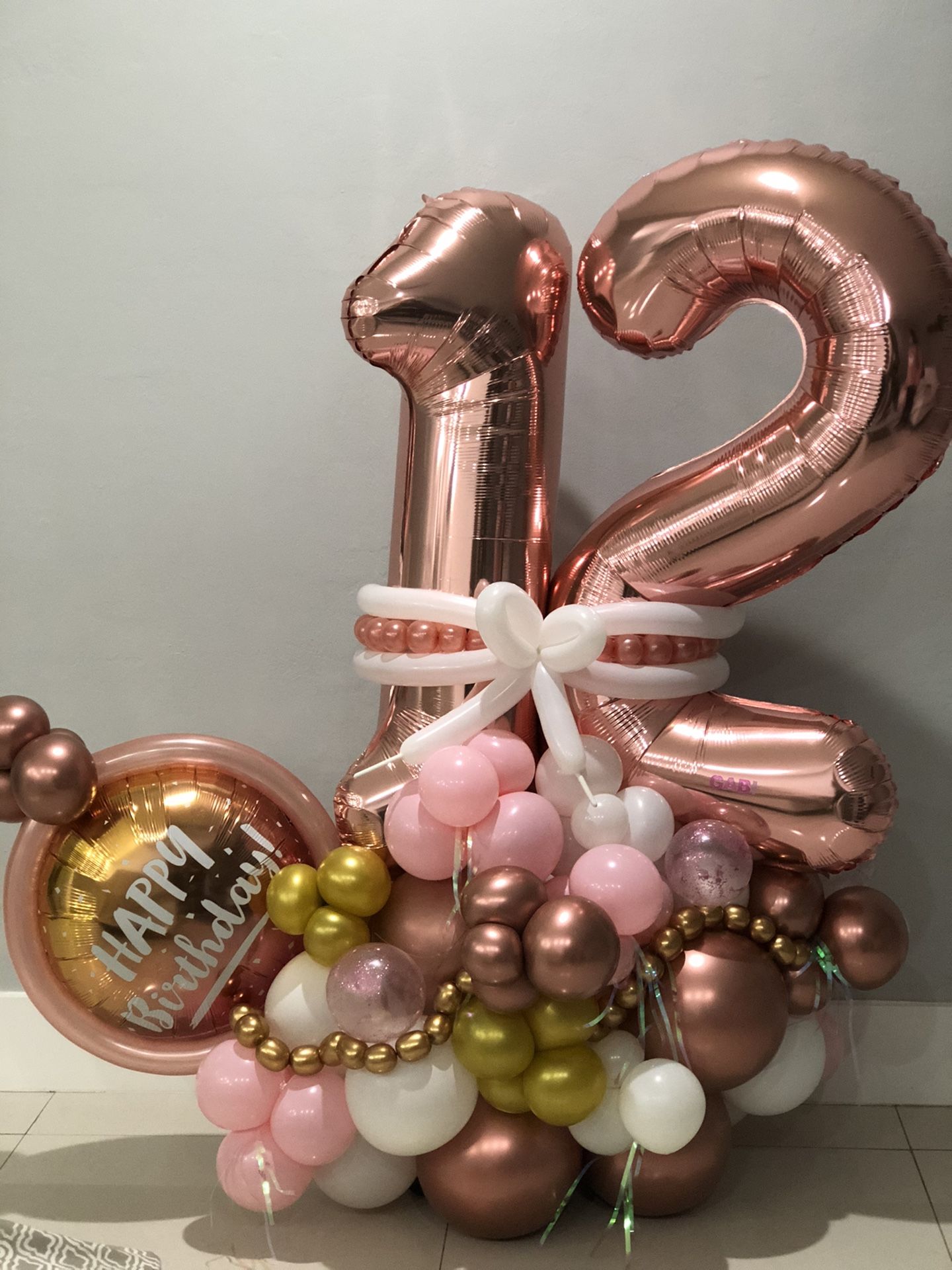 Balloons Bouquet Rose Gold