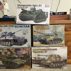 Assorted 1/35 Scale Tank Model Kit(s). See Desc & Pics