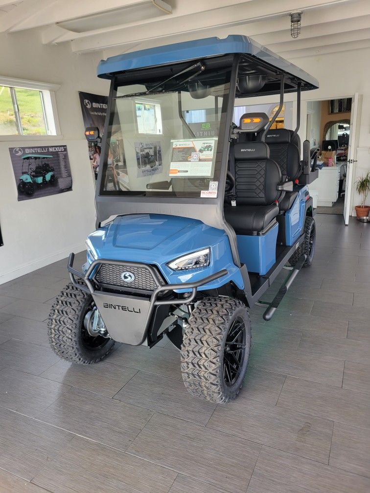 2026 GEN 2 Bintelli Nexus 6-Passenger Lifted 72-Volt Lithium Street Legal LSV Golf Cart
