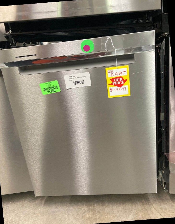 WHIRLPOOL WDTA50SAKZ Large Capacity Built-In Dishwasher