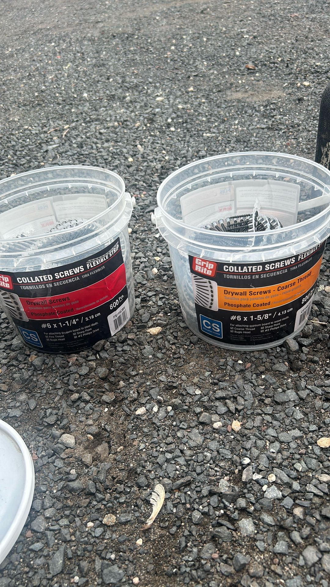 New Drywall Screws - Left Over