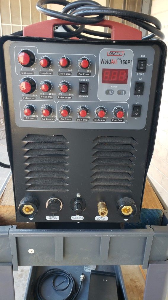 Longevity WELDALL 160PI TIG/Stick Welder and Plasma Cutter w/Argon