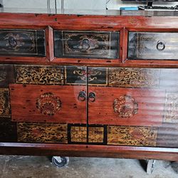 Solid Wood Vintage Buffet  ( Very Heavy)