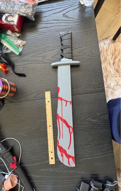 Fake blood Machete knife for Halloween