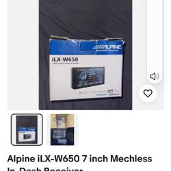 Alpine iLX-W650 Digital Audio Media Receiver w/ Apple CarPlay & Android Auto