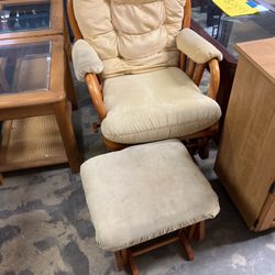 Rocking Chair With Foot Stool