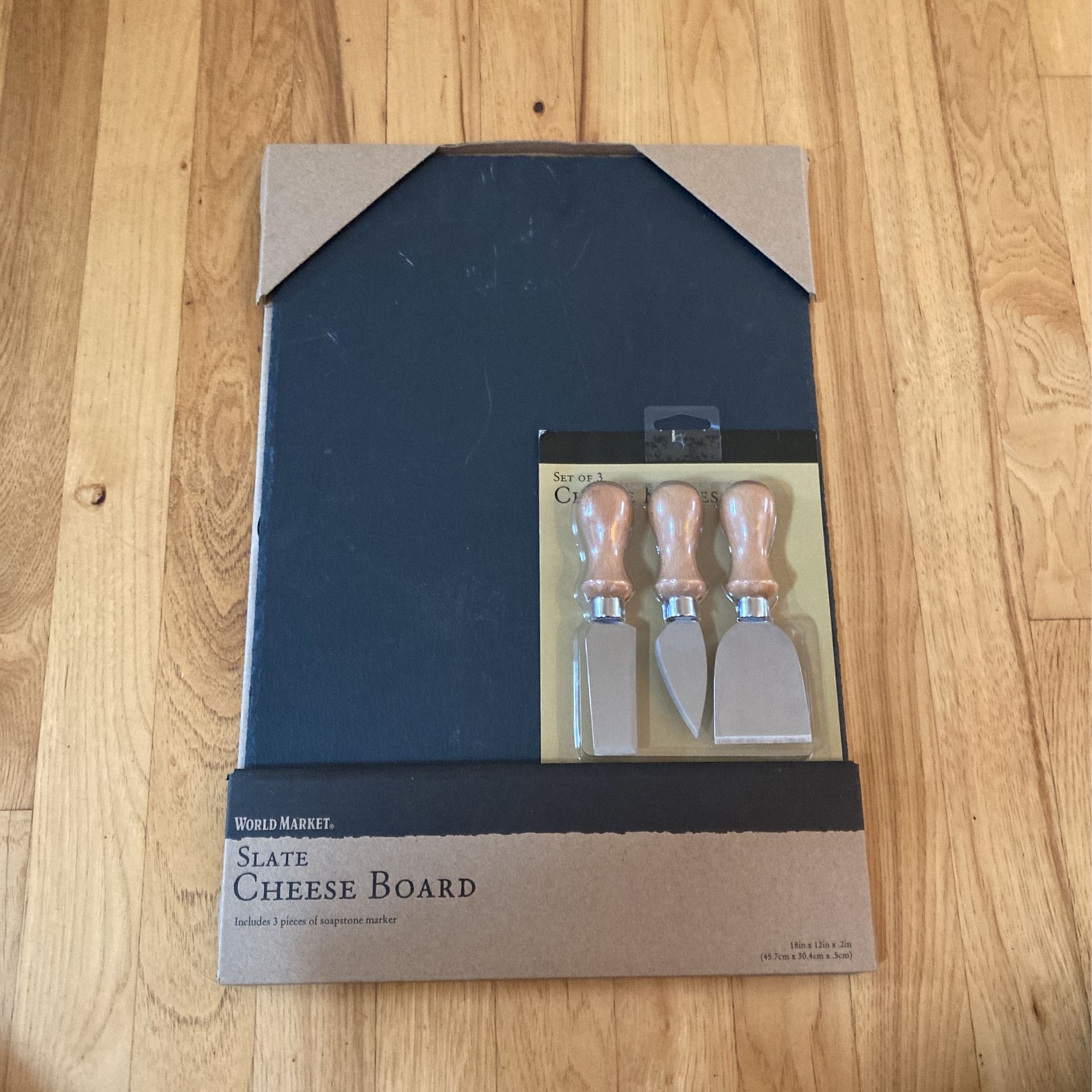 Slate Cheese Board And Knife Set