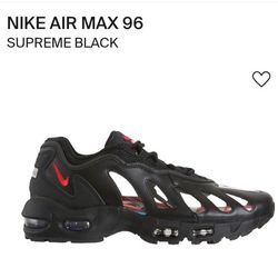 NIKE AIR MAX 96
SUPREME BLACK Size 8.5