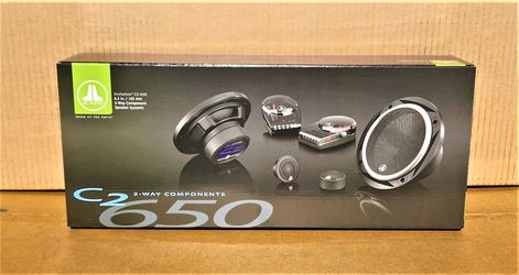 JL Audio Car Speakers 6 1/2" 2-Way Coaxial Speaker System 225 Watts C2-650 🚨 Payment Options Available 🚨 No Credit Needed 🚨