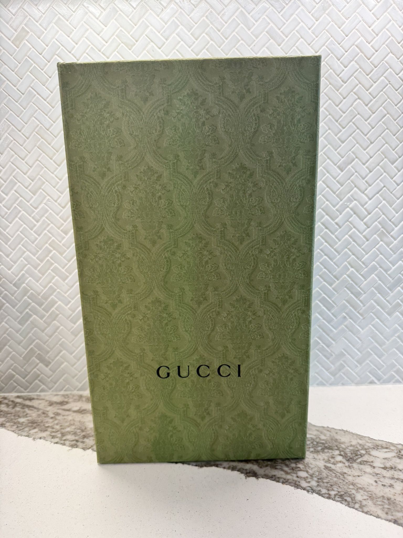 AUTHENTIC Empty Gucci Shoe Box 8 1/2 X 14 1/2 x 5 1/2 Great Condition See Pics