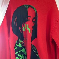 Billie Eilish Red And Green Sweatshirt
