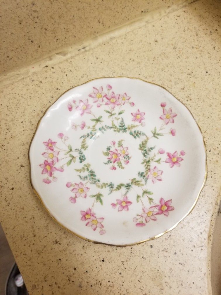 πΈ Antique Edwardian Pointons England Floral Pin Dish (c. 1891β1916) πΈ