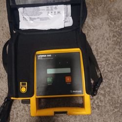Lifepak 500 Biphasic Automated External Defibrillator w/ Battery & Pads AED
