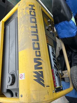 McCullough Generatir 5700 Watts working perfect selling cheap used come see it