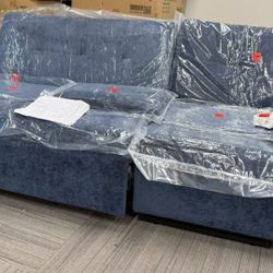 New Modern 2-in-1 Convertible Sofa Bed and Recliner with USB Charging Ports