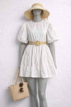 TEELA New York White Dress Size 14 Kids / XS Women Like New