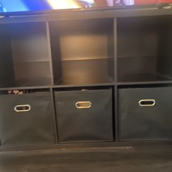 Black Cubical Storage Like New