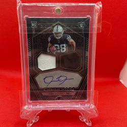 Josh Jacobs Rookie Card Auto # To 150