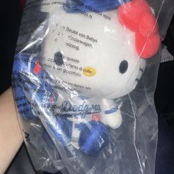 Dodgers Hello Kitty Big Plush Bobble