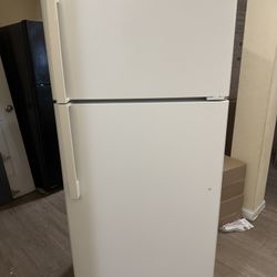White GE Refrigerator 