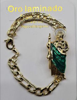 San Judas Bracelet Gold Plated