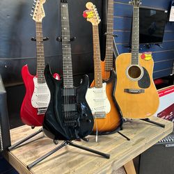 Electric And Acoustic Guitars