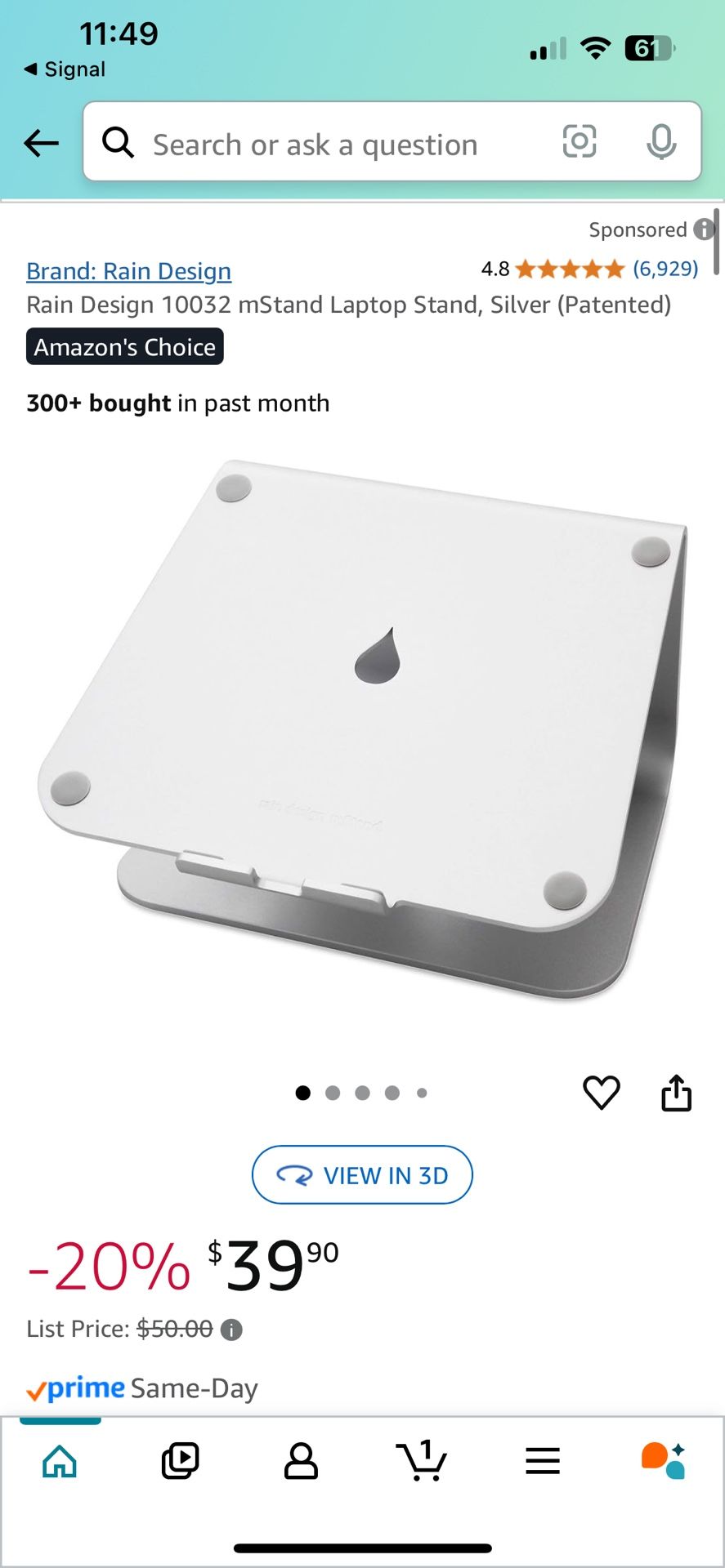 Rain Drop Design Laptop Stand