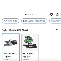 Metabo HPT Belt Sander | 3 x 21 Inch | For Woodworking | Variable Speed