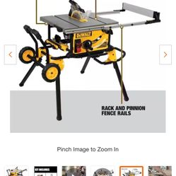 Dewalt 10” Tablesaw With Stand