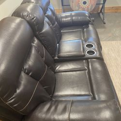 Brown Leather Recliner