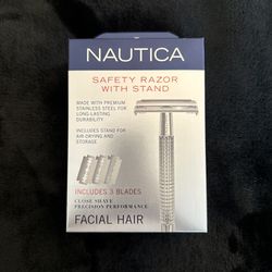 Nautica Stainless Steal Safety Razor *brand New*