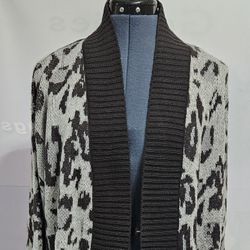 Leopard Print Cardigan 