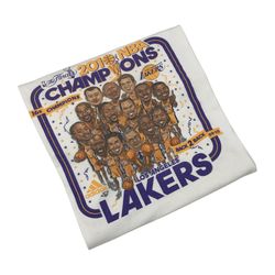 Adidas Los Angeles Lakers Shirt Medium M Caricature 2010 Champions Kobe Gasol