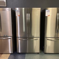 New Stainless Steel Bottom Freezer Refrigerator‼️‼️