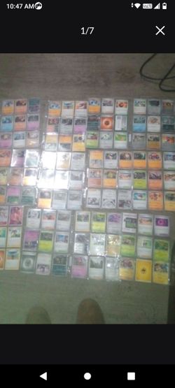 Large Lot of Pokémon Trading Cards