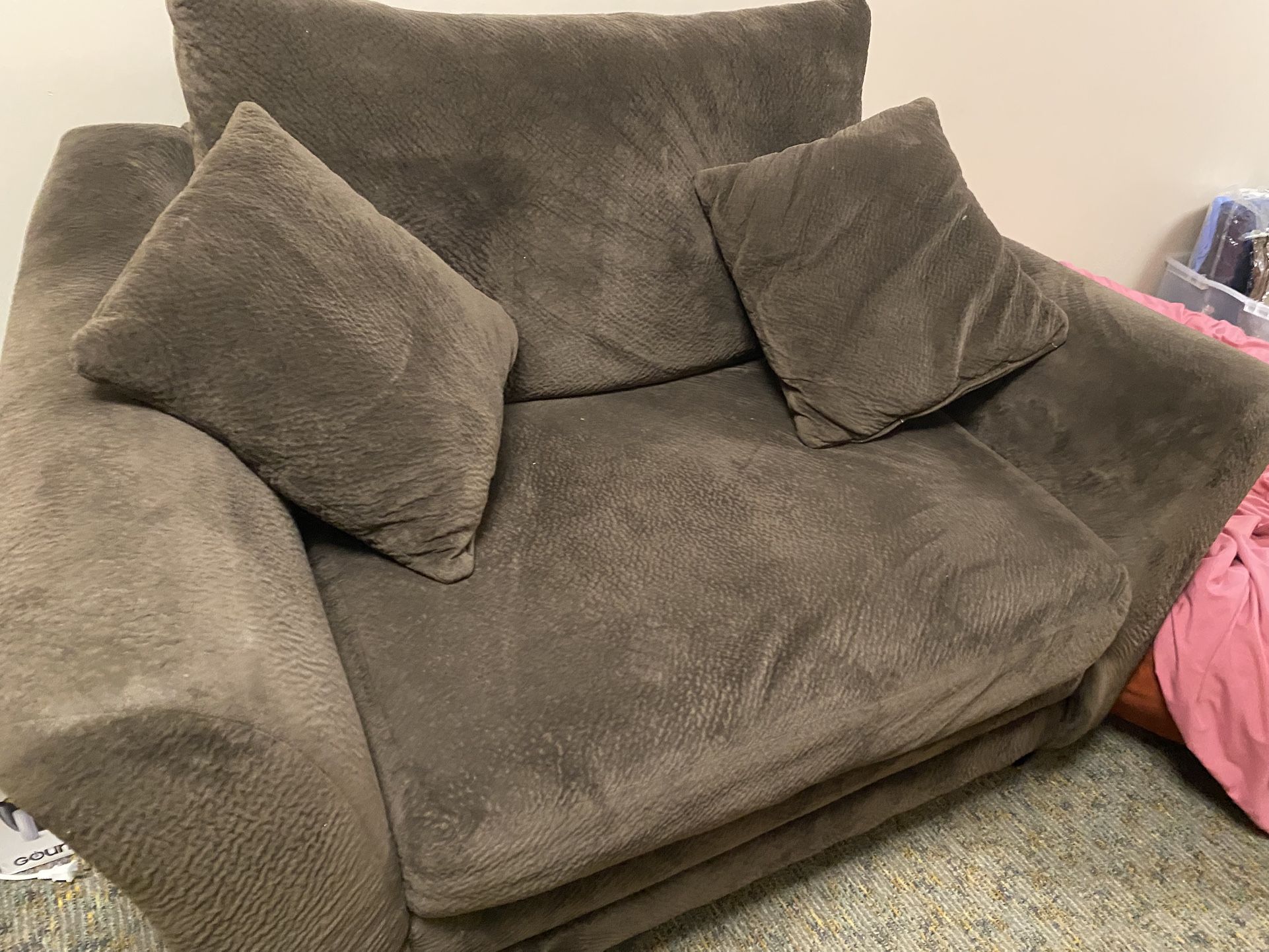 Brown Two Seat Couch