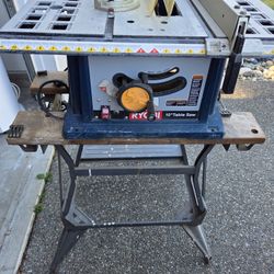 Table Saw With Stand