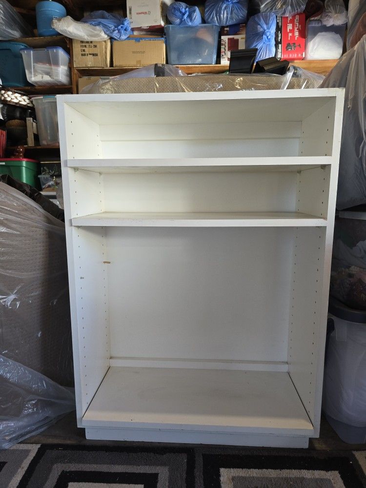 White Bookcase $35