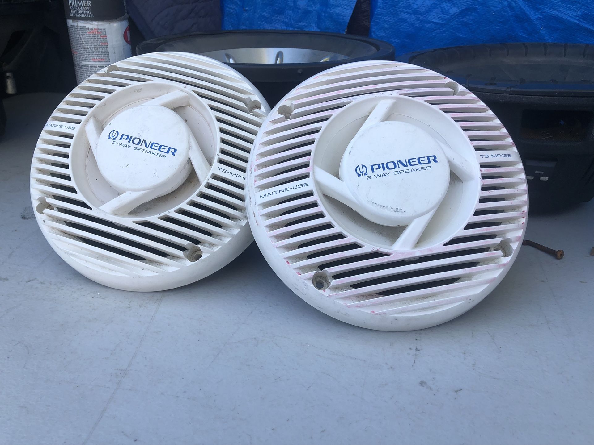 Used Pioneer TS-MR165 Nautica Marine-use Speakers Good Working Condition”