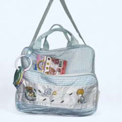 Y2K PreciousMoments Blue Diaper Bag 