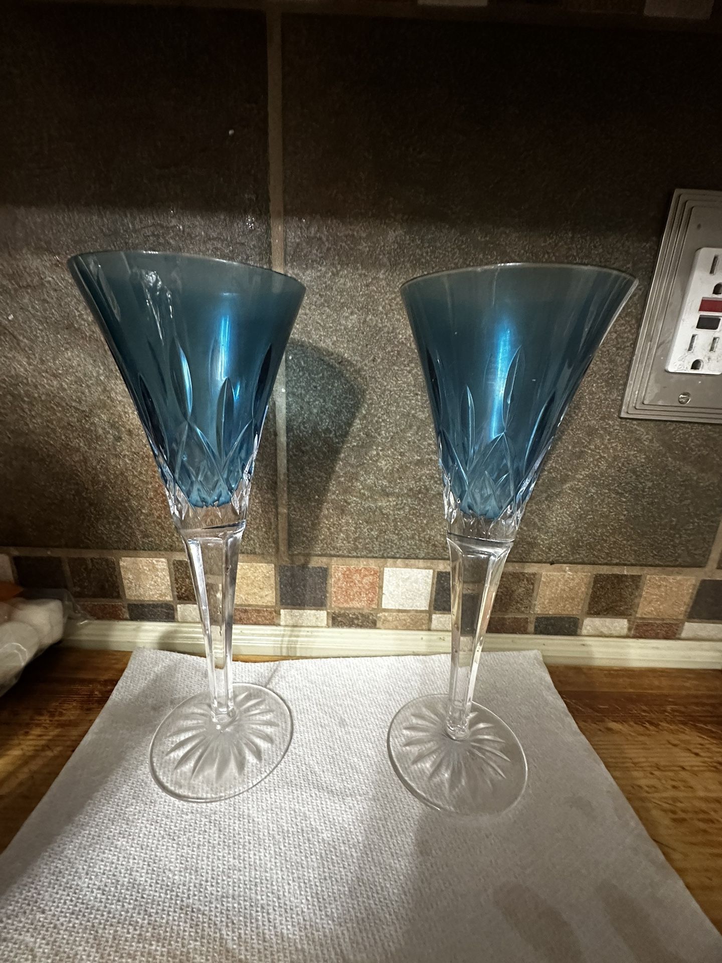 Waterford crystal flutes