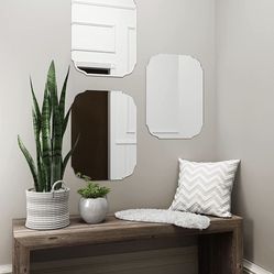 Large Antique Wall Mirror Ornate Glass Framed Venetian Decor Mirror Bedroom,Bathroom, Living Room (W 27.5" X H 39.4" Square)