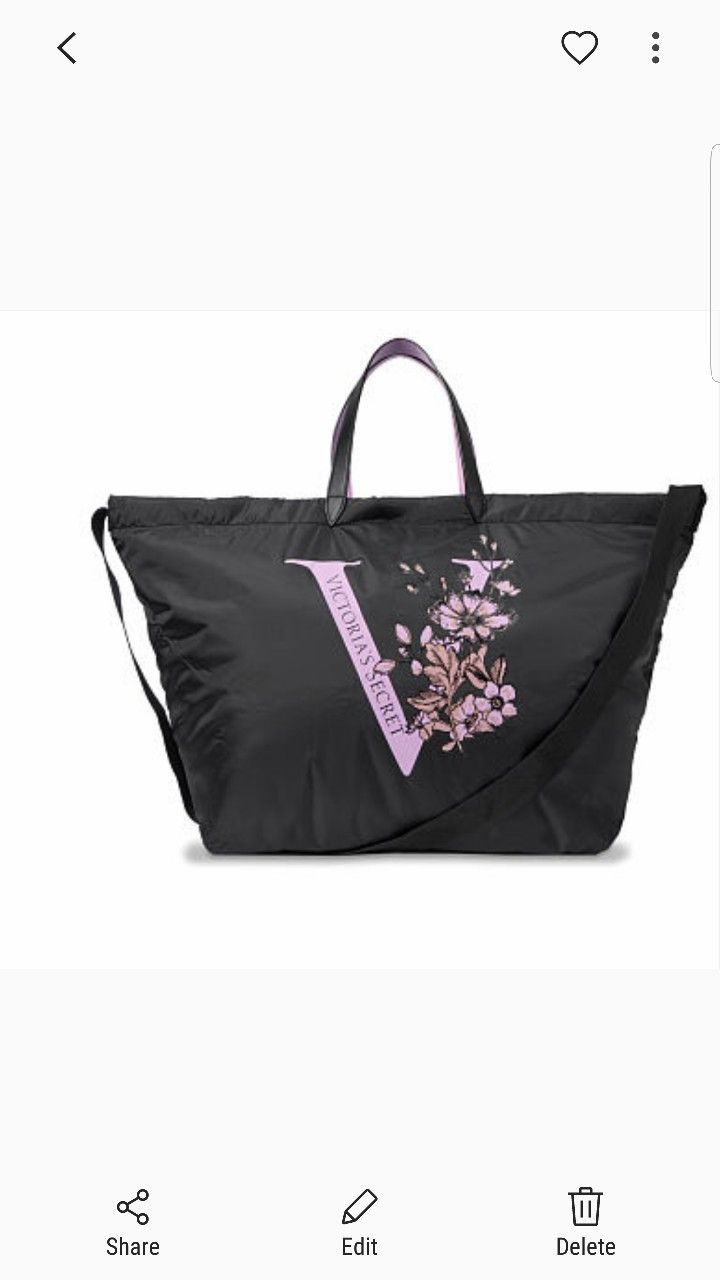 New Victoria Secret Soft Travel Bag Laptop Etc