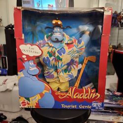 Vintage Walt Disney Aladdin Genie Doll Mattel Collectible 1993 