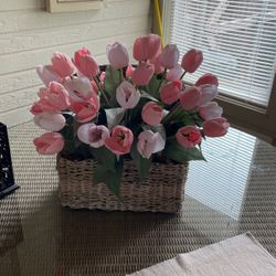 Basket Of tulips